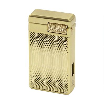 Jean Claude Jerome Feuerzeug mit Dual Flame im Etui, gold