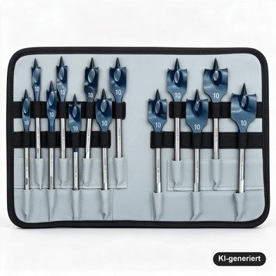 Bosch Professional Self Cut Speed Flachfräsbohrer-Set 13-teilig, 10–32 mm, 1/4"