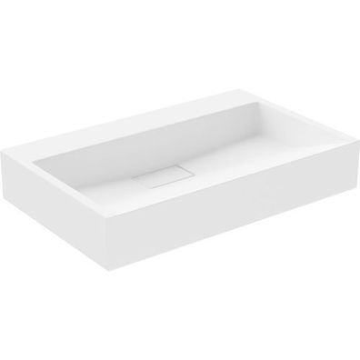 Mexen Ava Aufsatzwaschbecken aus konglomerat ohne Öffnung 60 x 38 cm, Weiß - 23016000