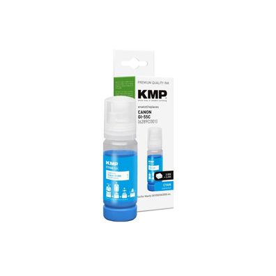 KMP Patrone Canon GI55C (6289C001) cyan 5250 Seiten kompatibel