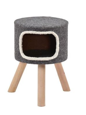 Wohn-Höhle Katzen-Höhle mit Kratz-Brett für Katzen und kleine Hunde "Style" Gr.1