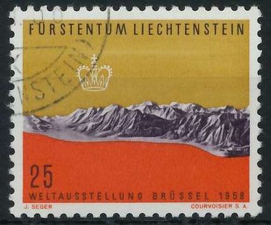 Liechtenstein 1958 Nr 369 gestempelt X1338EA