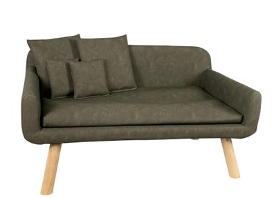 Hundesofa TILDA im "used" LOOK Polstersofa Couch Hundebett Kunstleder Retro