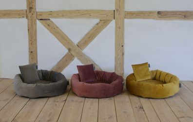 Kuschelinsel Samtweich Hundesofa versch. Größen und Farben Hundebett Katzensofa