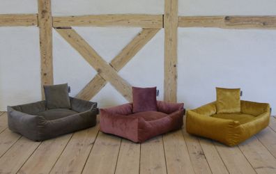 Kuschelbett Samtweich Hundesofa versch. Größen und Farben Hundebett Katzensofa