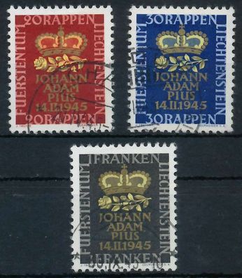 Liechtenstein 1945 Nr 240-242 gestempelt X1391DA