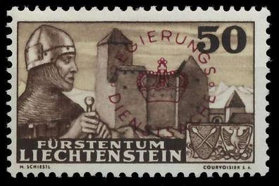 Liechtenstein Dienstmarken 1934 37 Nr 25 ungebraucht X142AAE
