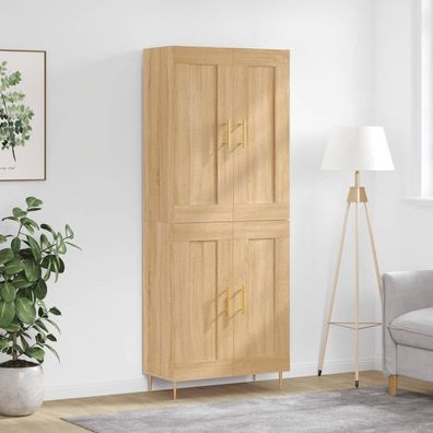 vidaXL Highboard Sonoma-Eiche 69,5x34x180 cm Holzwerkstoff