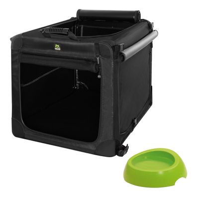 Maelson Soft Kennel Evo + Biod Bowl - Transportbox für Hunde mit Bambusnapf