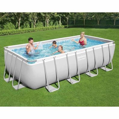 Bestway Power Steel Pool-Set Rechteckig 488×244×122 cm