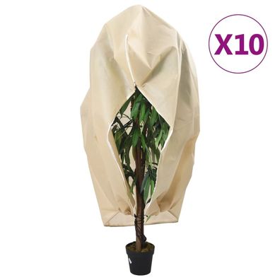 vidaXL Wintervlies mit Reißverschluss 10 Stk. 70 g/m² 3,14x2,5 m