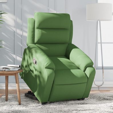 vidaXL Relaxsessel mit Aufstehhilfe Hellgrün Samt