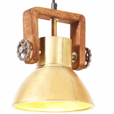 vidaXL Hängelampe Industriestil 25 W Messing Rund 19 cm E27