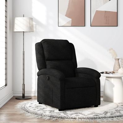 vidaXL Relaxsessel, schwarzer Stoff