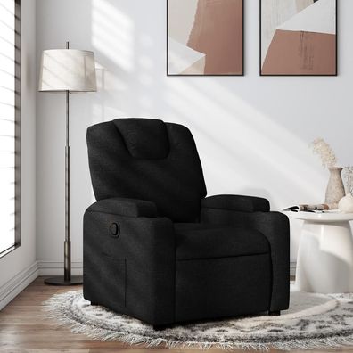 vidaXL Relaxsessel Schwarzer Stoff
