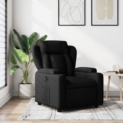 vidaXL Relaxsessel Schwarzer Stoff