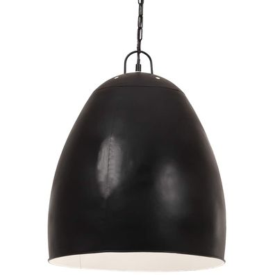vidaXL Hängelampe Industriestil 25 W Schwarz Rund 42 cm E27