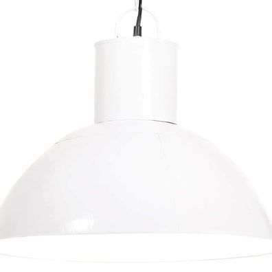 vidaXL Hängelampe 25 W Weiß Rund 48 cm E27
