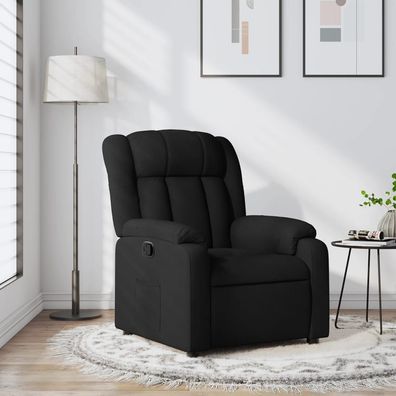 vidaXL Relaxsessel Schwarzer Stoff
