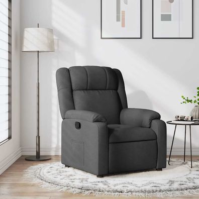 vidaXL Relaxsessel, Stoff, Dunkelgrau