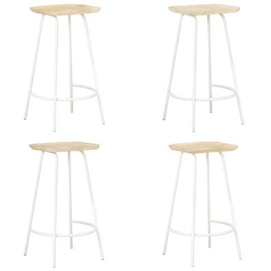 vidaXL Barhocker 4 Stk. Mango Massivholz