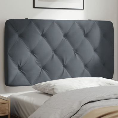 vidaXL Kopfteilkissen Dunkelgrau 100 cm Samt