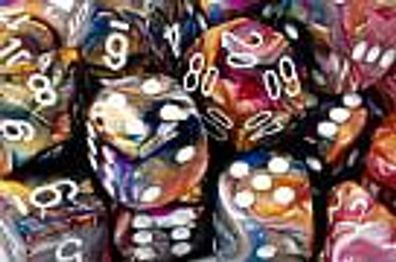 Festive™ 16mm w6 carousel/white Dice Block™ (12 dice)