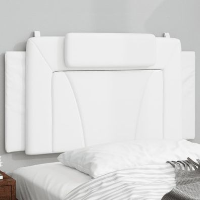vidaXL Kopfteilkissen "Viana" Weiß 100 cm Kunstleder