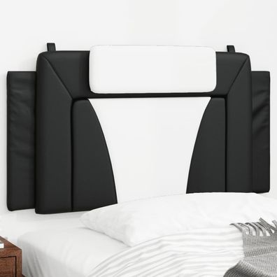 vidaXL Kopfteilkissen "Viana" Schwarz-Weiß 100 cm Kunstleder