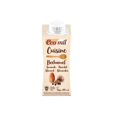 3x EcoMil Ecomil Bechamel Cuisine (Kulinarische Zubereitung auf Mandelbasis) 200ml