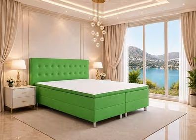 Best for Home Boxspringbett NEO mit 7-Zonen-Bonellfederkern für Schlafkomfort H3 Plus