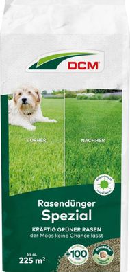 DCM Rasendünger Spezial - Langzeit Rasendünger - 9 KG für 225 qm