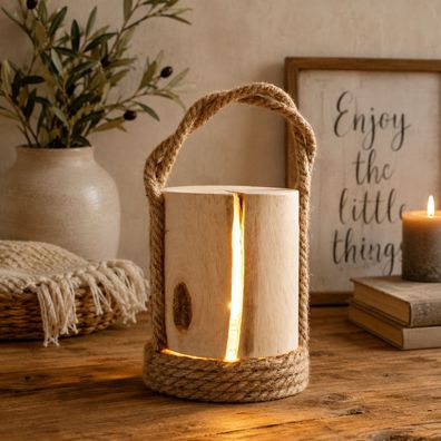 LED-Laterne "Wood"