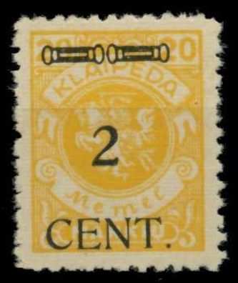 MEMEL 1923 Nr 176I postfrisch gepr. X76D086