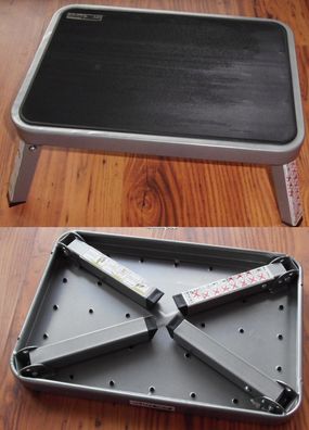 Trittstufe Klapptritt Einzeltritt Stufe Stahl klappbar bis 150kg 221940b NEU
