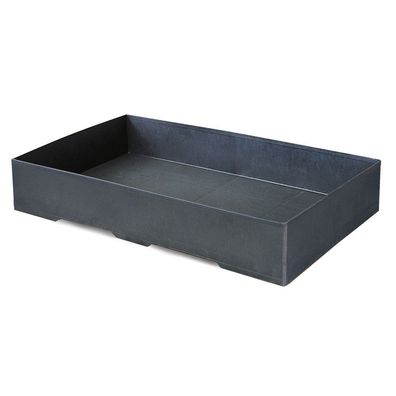Sicherheits-Auffangwanne aus Kunststoff, schwarz, LxBxH 1200 x 800 x 215 mm, Tra