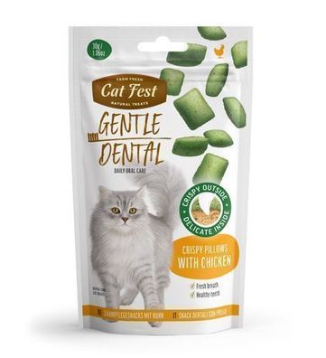 Cat Fest Zahnpflege-Kissen mit Huhn, 30 g