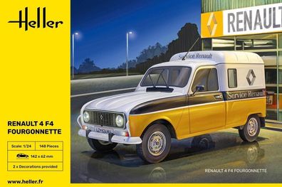 Heller Renault 4 F4 Fourgonette in 1:24 1000827000 Glow2B 82700 Bausatz