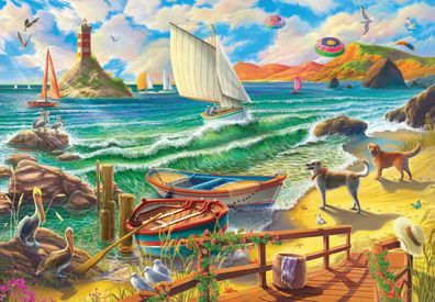 Mit Blick aufs Meer