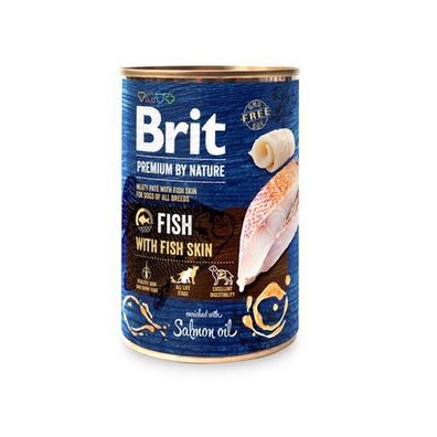 BRIT Premium BY NATURE Fisch & Fischhaut 400 g Dose
