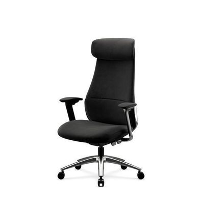 Schwarzer, gepolsterter Chefsessel: Command