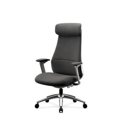 Grauer, gepolsterter Chefsessel: Command