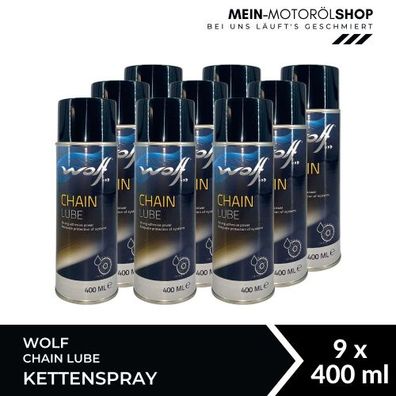 Wolf Chain Lube Kettenspray 9x400 ML
