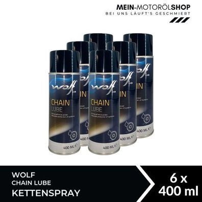 Wolf Chain Lube Kettenspray 6x400 ML