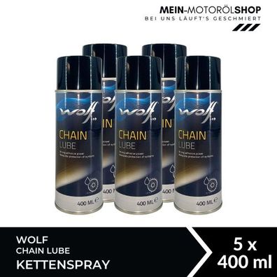 Wolf Chain Lube Kettenspray 5x400 ML