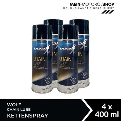 Wolf Chain Lube Kettenspray 4x400 ML