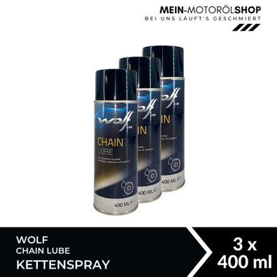 Wolf Chain Lube Kettenspray 3x400 ML