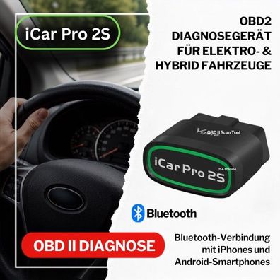 iCar Pro 2S Bluetooth OBD2 Diagnosegerät für iOS, Android & Windows, Auto Scan Tool