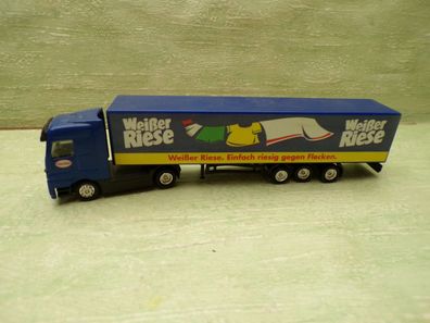 2x Henkel Actros Merdes Benz LKW Truck Spee die schlaue Art zu waschen & weißer Riese