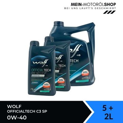 Wolf OfficialTech 0W-40 C3 SP 5 + 2 Liter